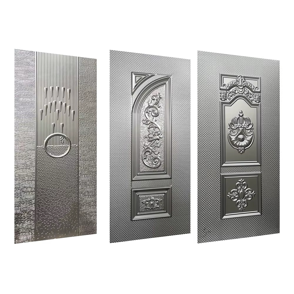 Silver Steel Security Door